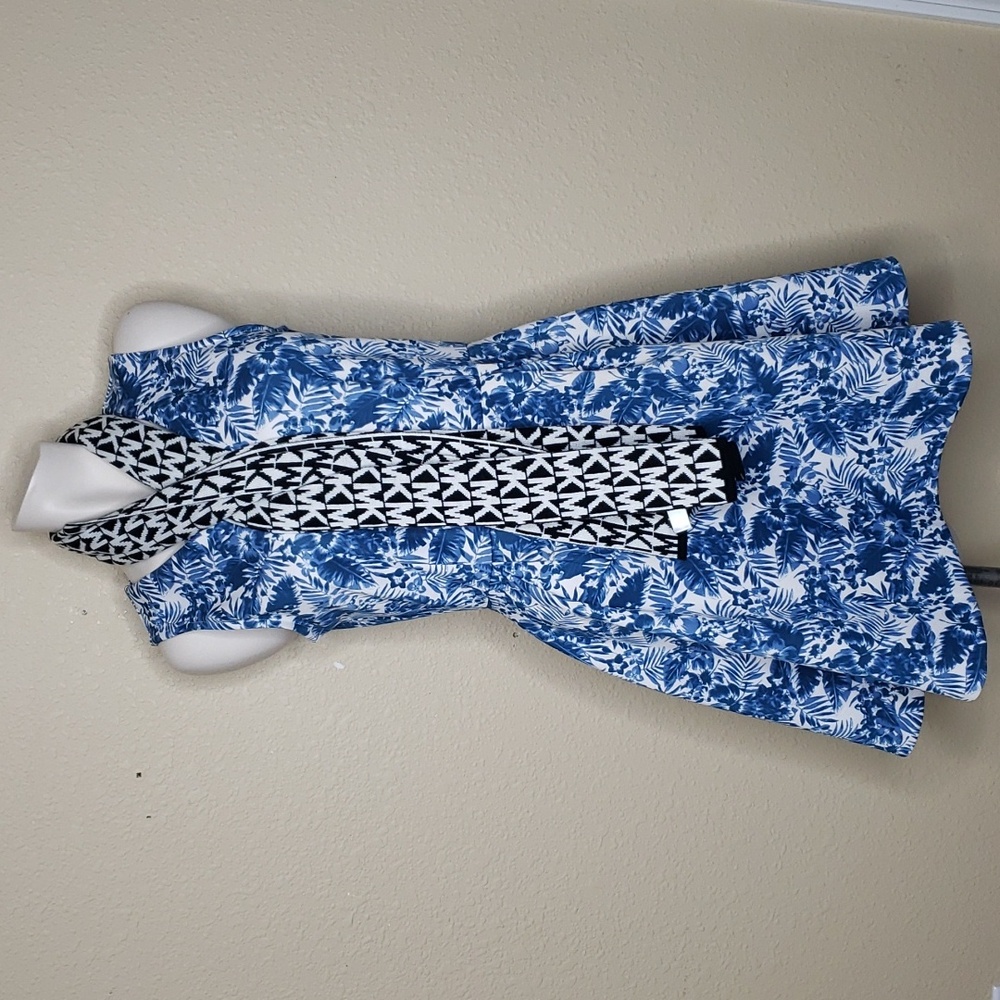 Michael Kors Womens Monogram Knit Lightweight Soft Winter Scarf Designer - Picture 4 of 10